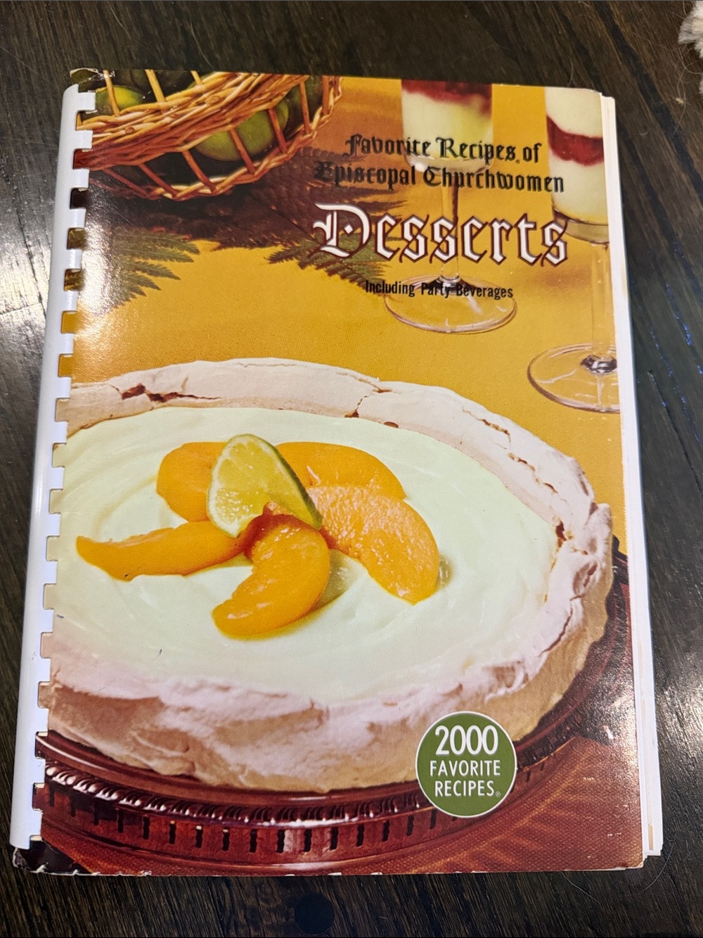 Vintage spiral cookbook Favorite Recipes of Episcopal Churchwomen Desserts (Bev) - Picture 1 of 8